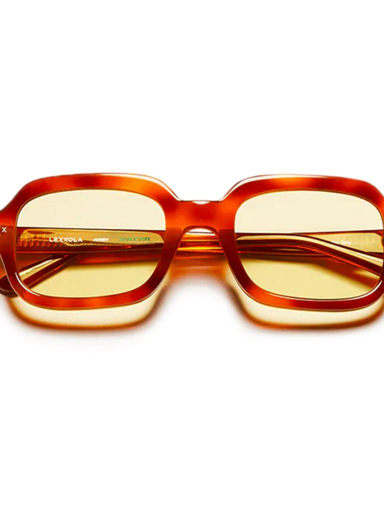 Bn With Case Lexxola Jordy Sunglasses Tort Yellow — image 2 of 7